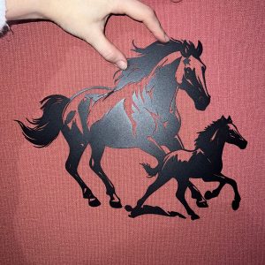 Déco mural metal cheval