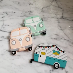 Jouet de dentition VAN VINTAGE, CAMPER, jouet à mâchouiller, silicone alimentaire