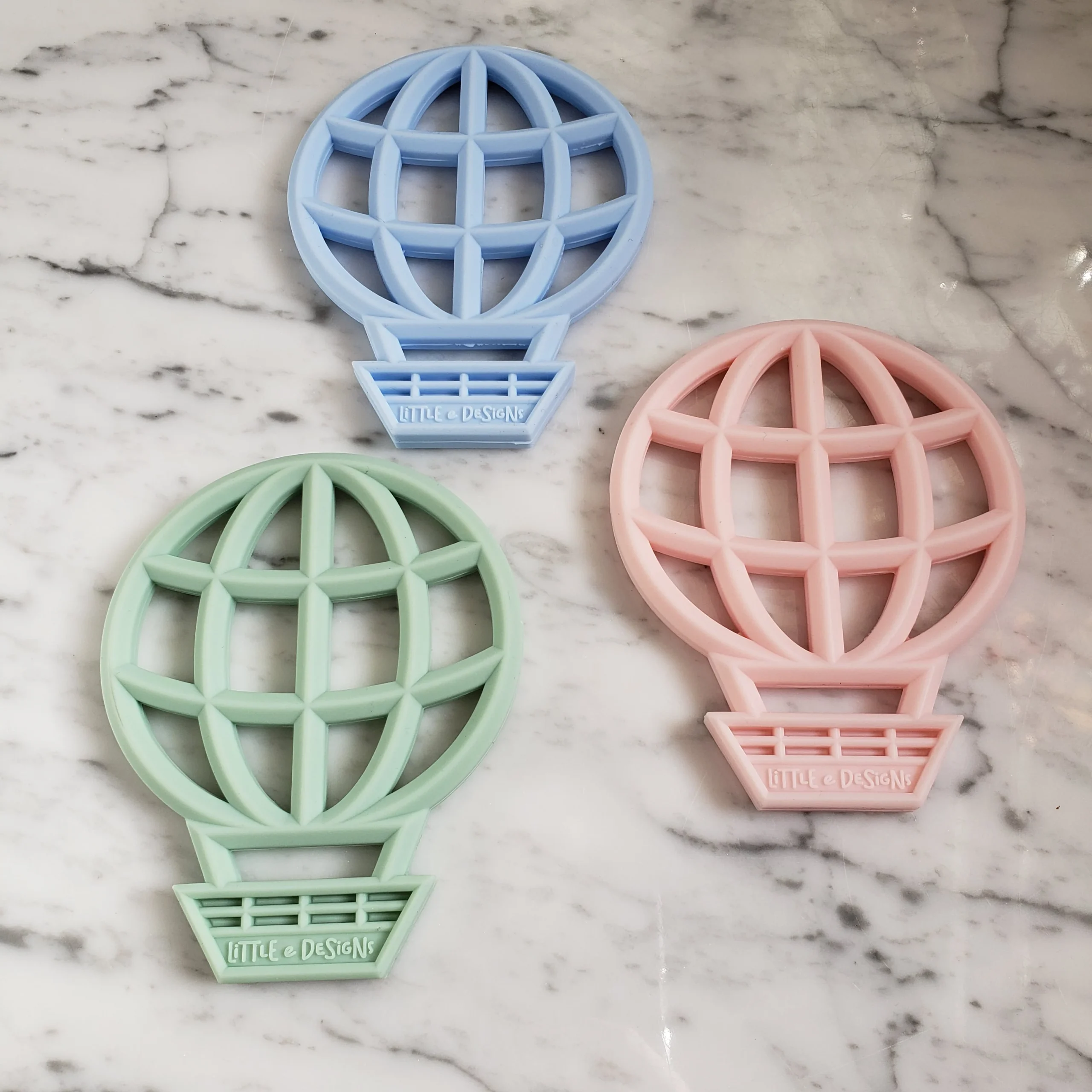 Jouet de dentition MONTGOLFIÈRE, jouet à mâchouiller, silicone alimentaire