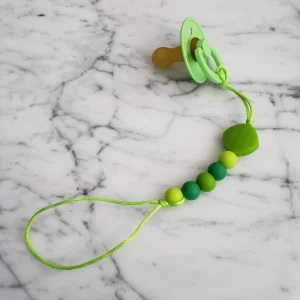 Attache-suce ZIP, attache fermeture éclaire pour la suce, perles de silicone, cadeau de shower, naissance