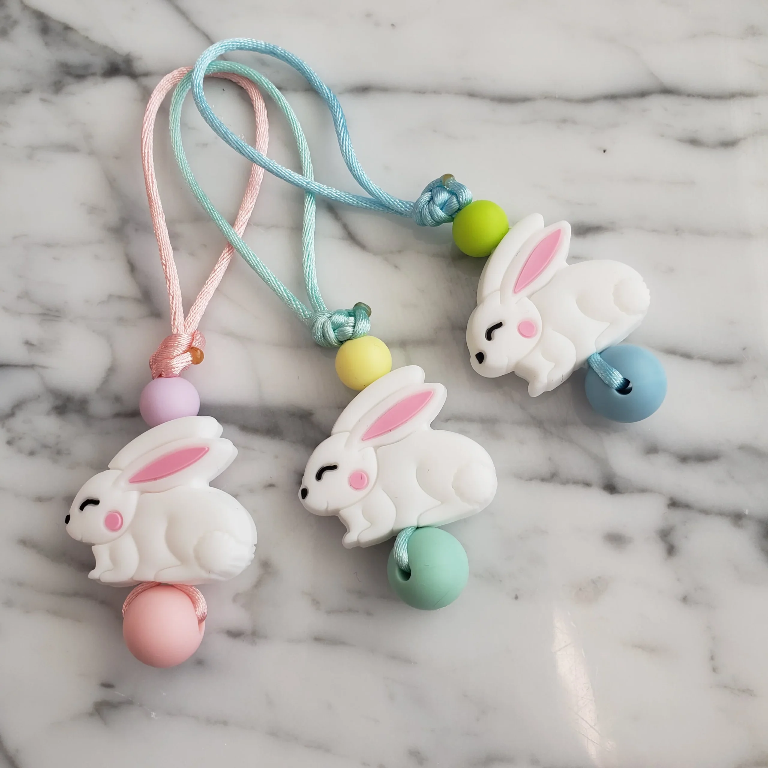 Tirette LAPIN pour fermeture éclair, zipette, lièvre, accessoire sensoriel, bille de silicone – Image 5