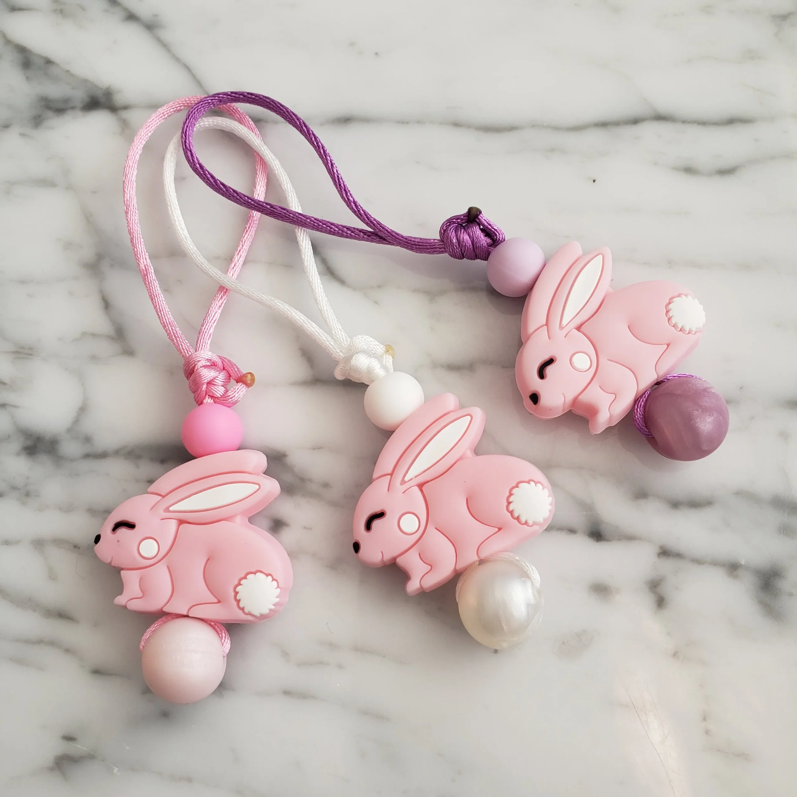 Tirette LAPIN pour fermeture éclair, zipette, lièvre, accessoire sensoriel, bille de silicone – Image 4