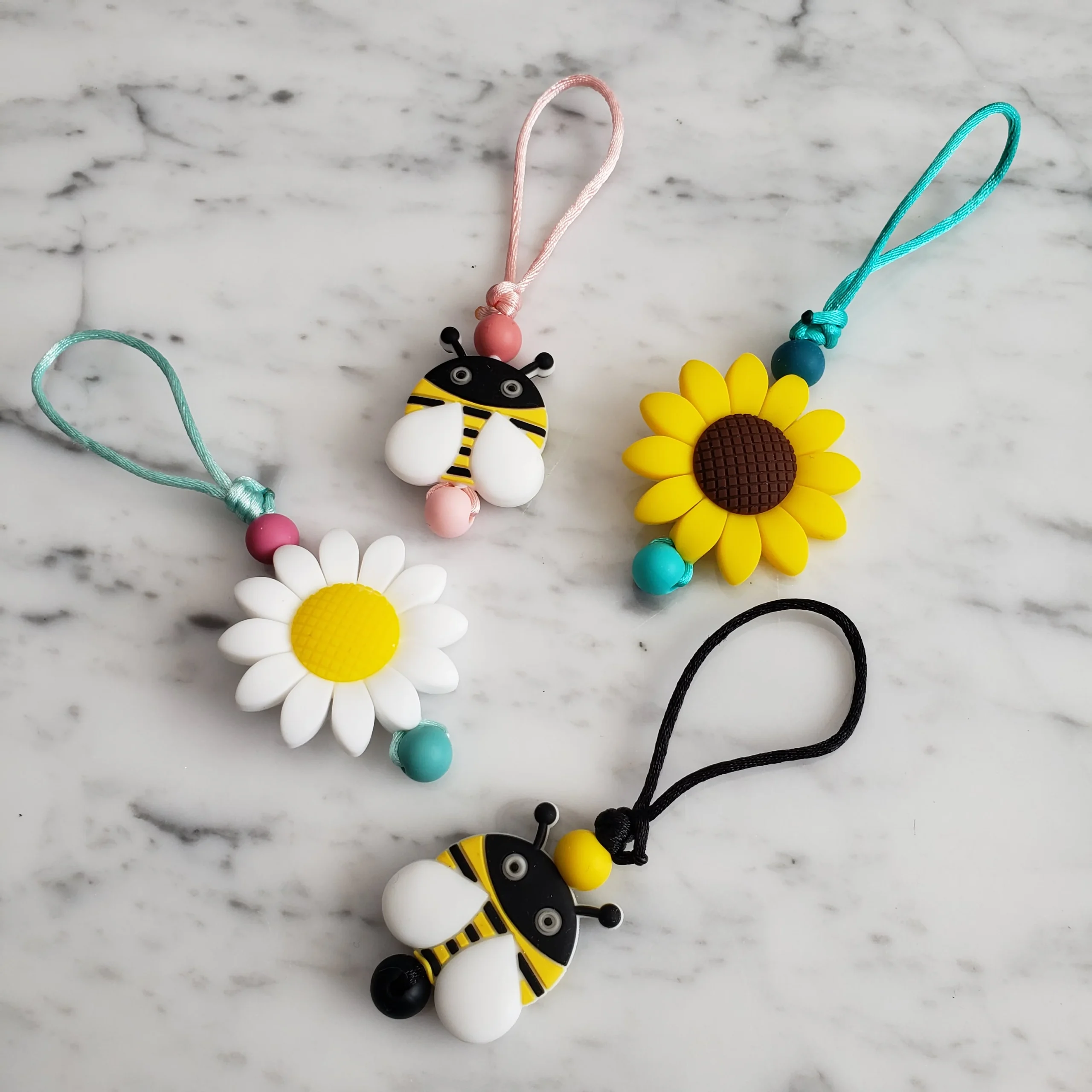 Tirette PRINTEMPS pour fermeture éclair, zipette, aide l'autonomie des petit, accessoire sensoriel, bille de silicone