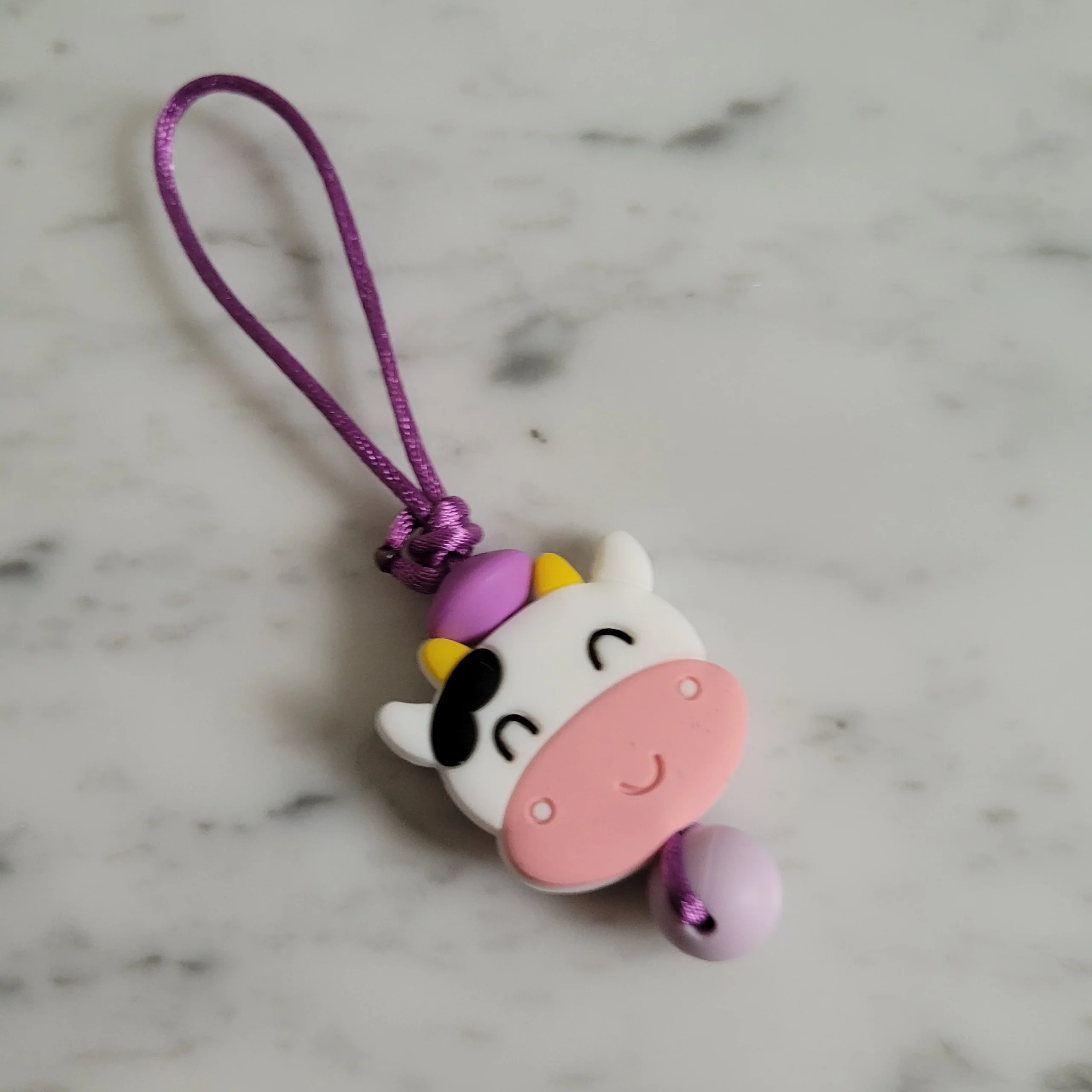 Tirette VACHE pour fermeture éclair, zipette, aide l'autonomie des petit, accessoire sensoriel, bille de silicone – Image 5