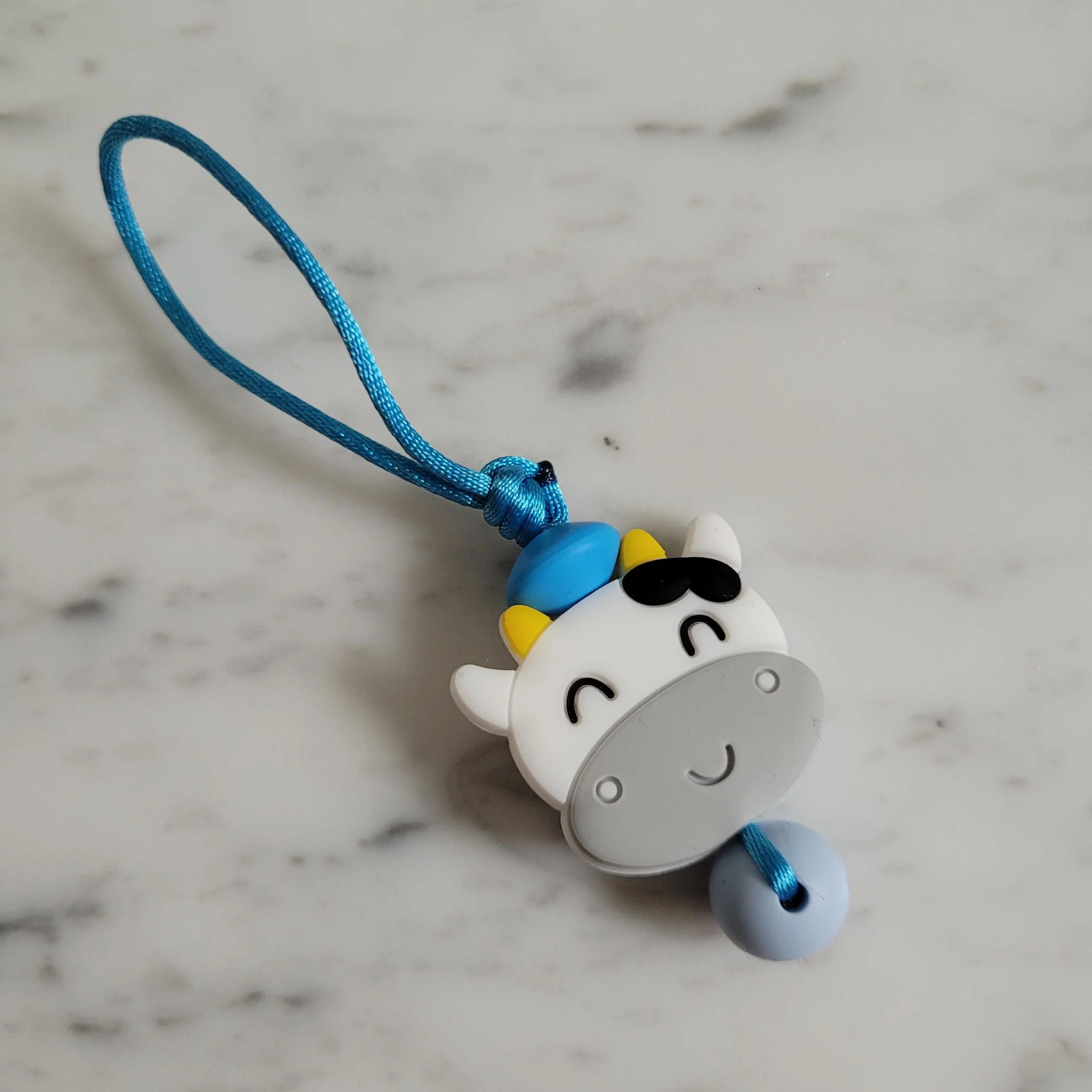 Tirette VACHE pour fermeture éclair, zipette, aide l'autonomie des petit, accessoire sensoriel, bille de silicone – Image 4