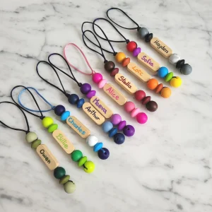 Identificateur PRÉNOM, tirette à fermeture éclair, sac d'école, étui à crayons