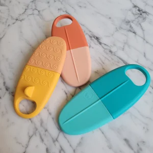 Jouet de dentition PLANCHE DE SURF, jouet à mâchouiller, silicone alimentaire