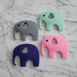 Jouet de dentition ÉLÉPHANT, jouet à mâchouiller, silicone alimentaire,  poussée dentaire