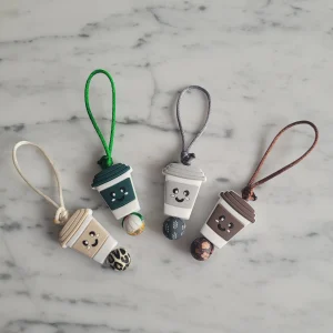 Tirette CAFÉ pour fermeture éclair, zipette, aide l'autonomie des petit