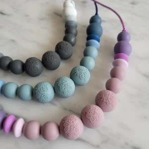 Collier d'allaitement DENTELLE, collier de dentition, collier de portage