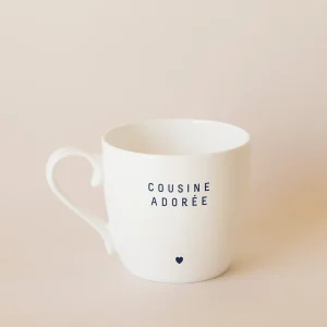 Le mug Cousin.e.s - message au choix