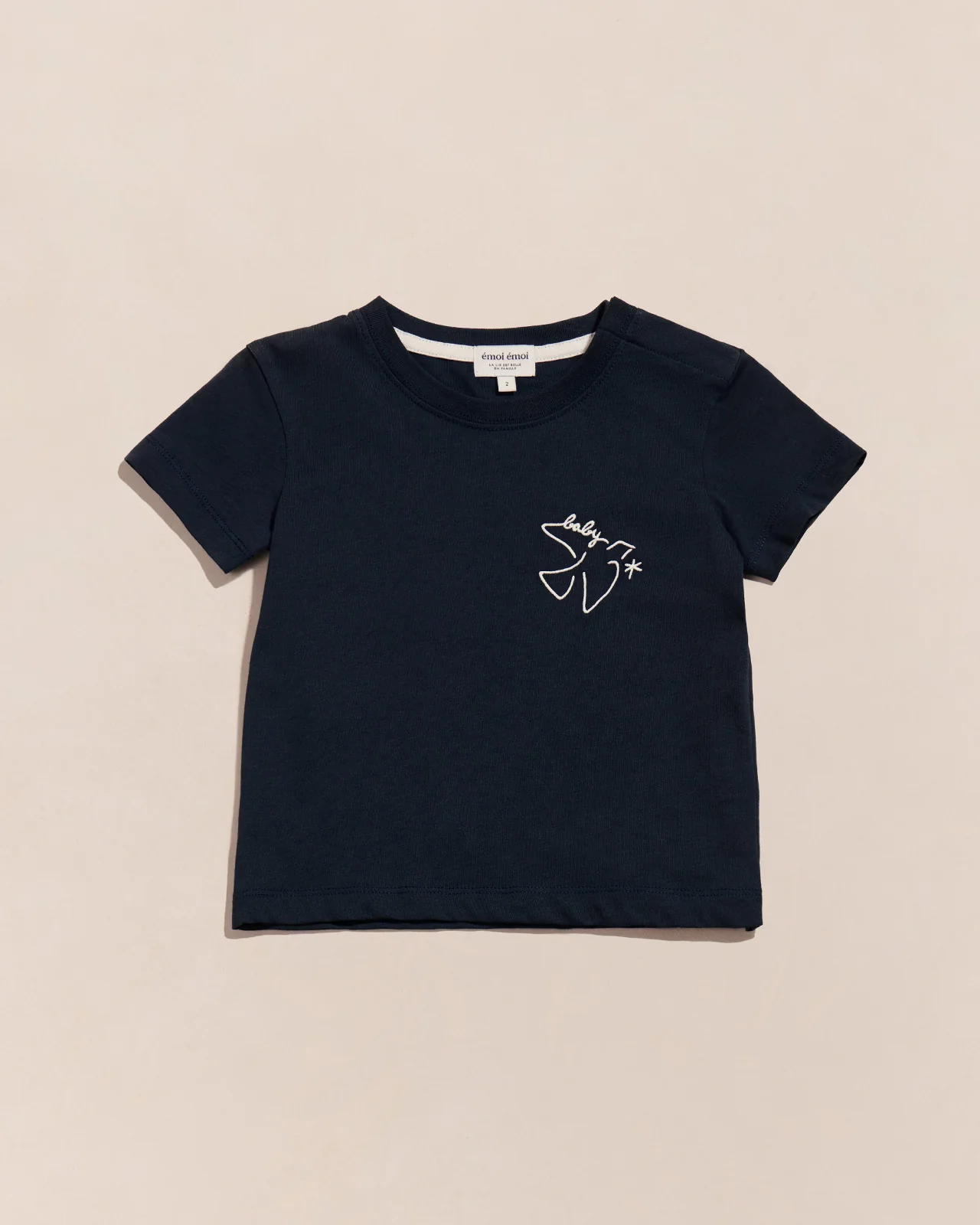 Le duo de t-shirts Mama bird / Baby bird - charbon – Image 4