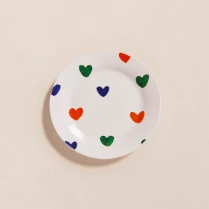 L'assiette Coeurs all-over en porcelaine