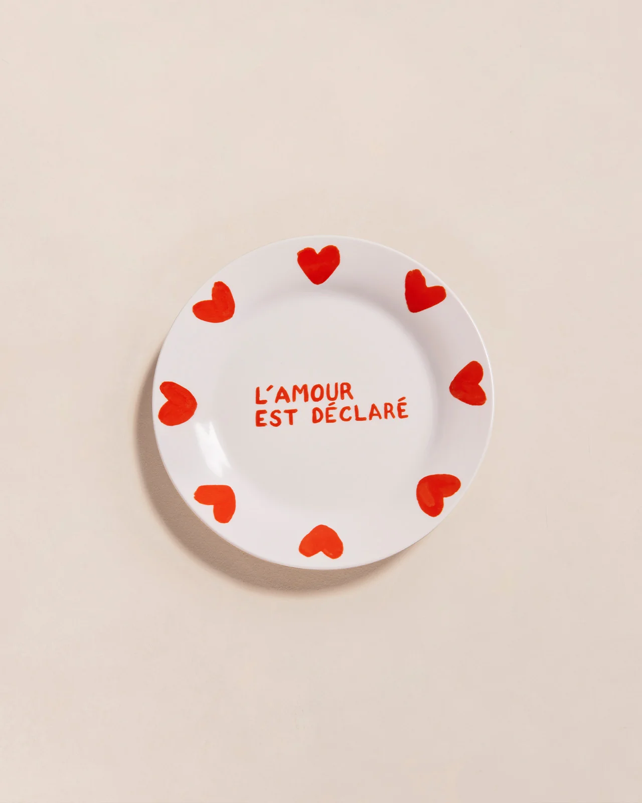 Le lot de 4 assiettes à messages en porcelaine - 19 cm – Image 5