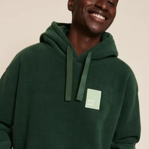 Le hoodie Wild dad en polaire recyclée - vert nuit