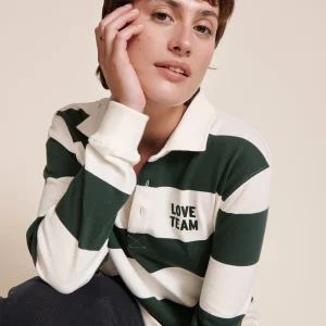 Le polo Love Team unisexe en coton bio - vert