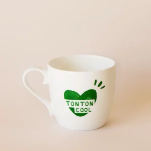 Le mug coeur Tonton cool - vert sapin