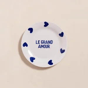 L'assiette Le grand amour en porcelaine - 19 cm