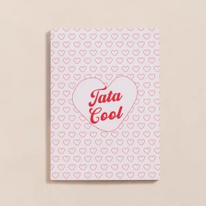 Le carnet Tata Cool - cœurs rouges