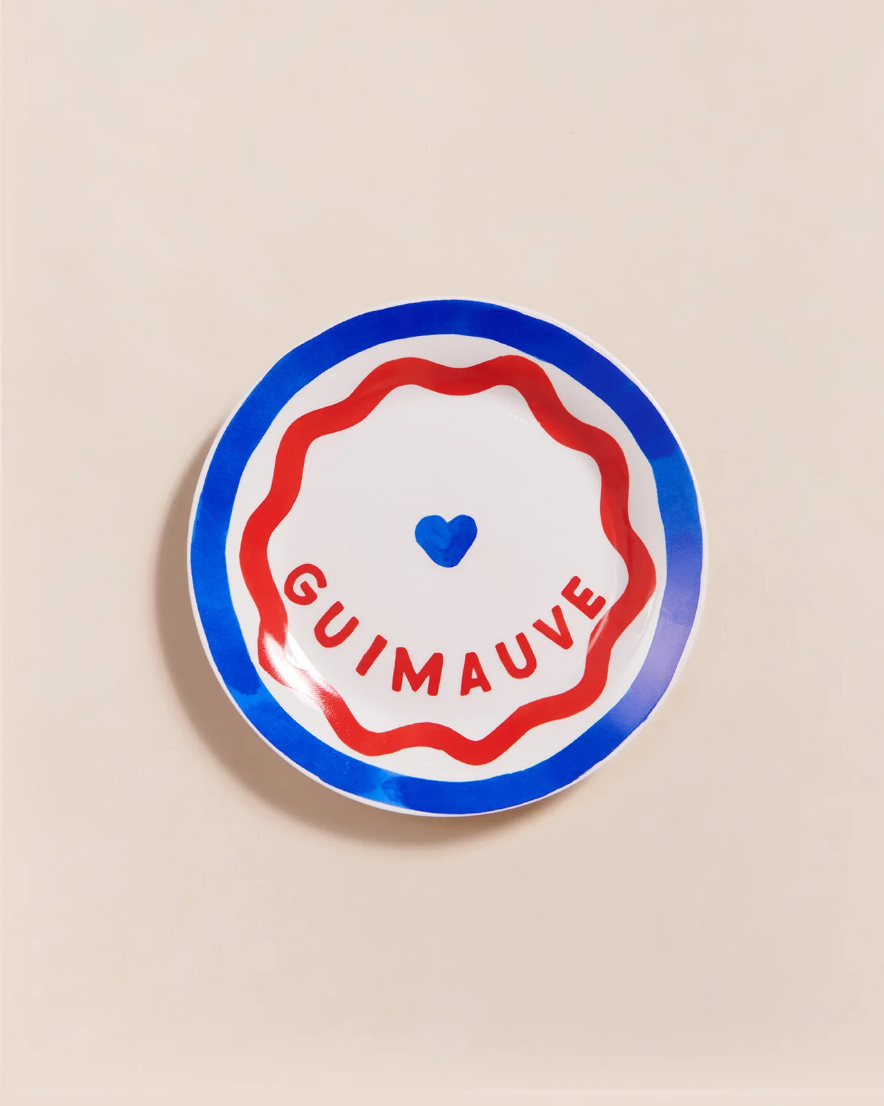 L'assiette Guimauve en porcelaine - 19 cm