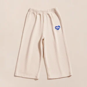 Le pantalon Palou en coton bio côtelé - craie