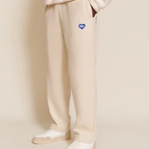 Le pantalon Phoenix unisexe en coton bio côtelé - craie