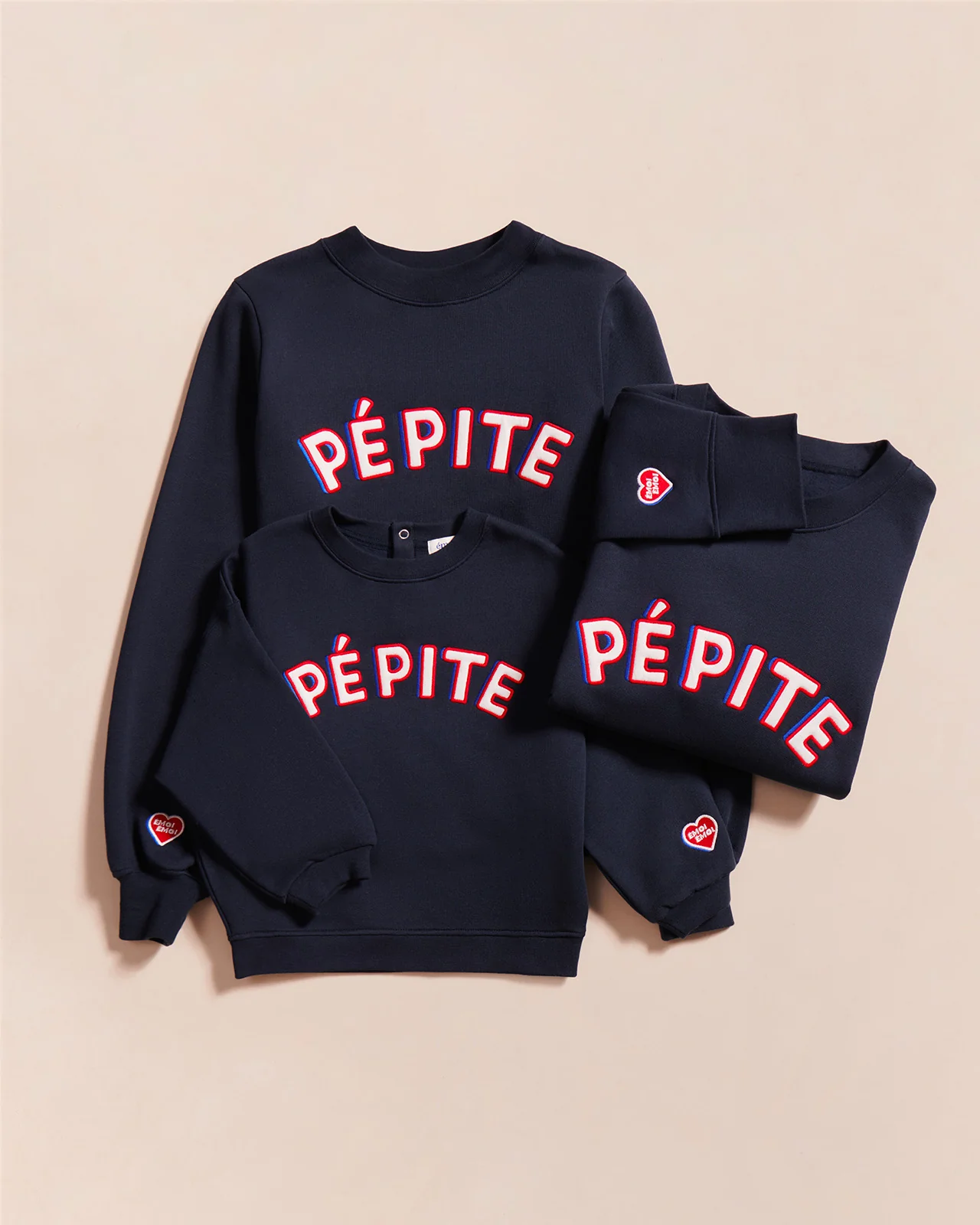 Le duo de sweats Pépite homme x enfant en coton bio - bleu nuit – Image 9