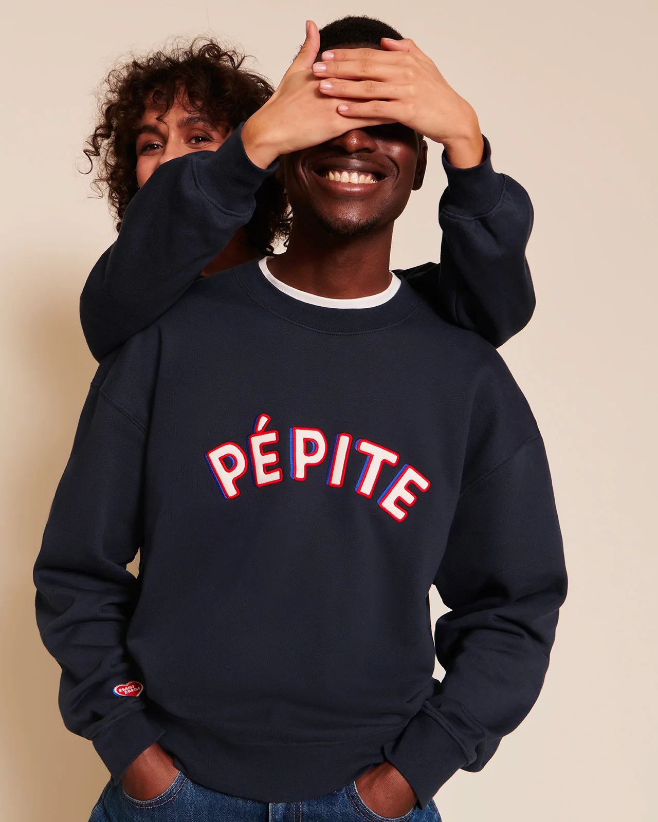 Le duo de sweats Pépite adulte en coton bio - bleu nuit – Image 2