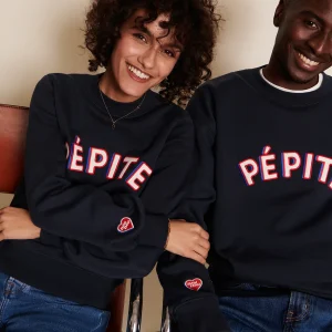 Le duo de sweats Pépite adulte en coton bio - bleu nuit