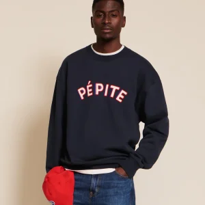 Le sweat Pépite homme en coton bio - bleu nuit