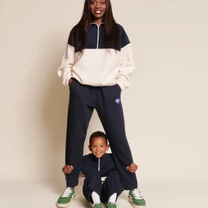 Le duo de sweats zippés en polaire recyclée - crème / nuit