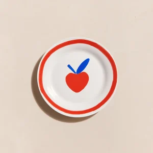 L'assiette Pomme en porcelaine - 19 cm