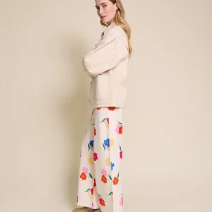Le pantalon Pauline en coton bio - Anémones bouquet