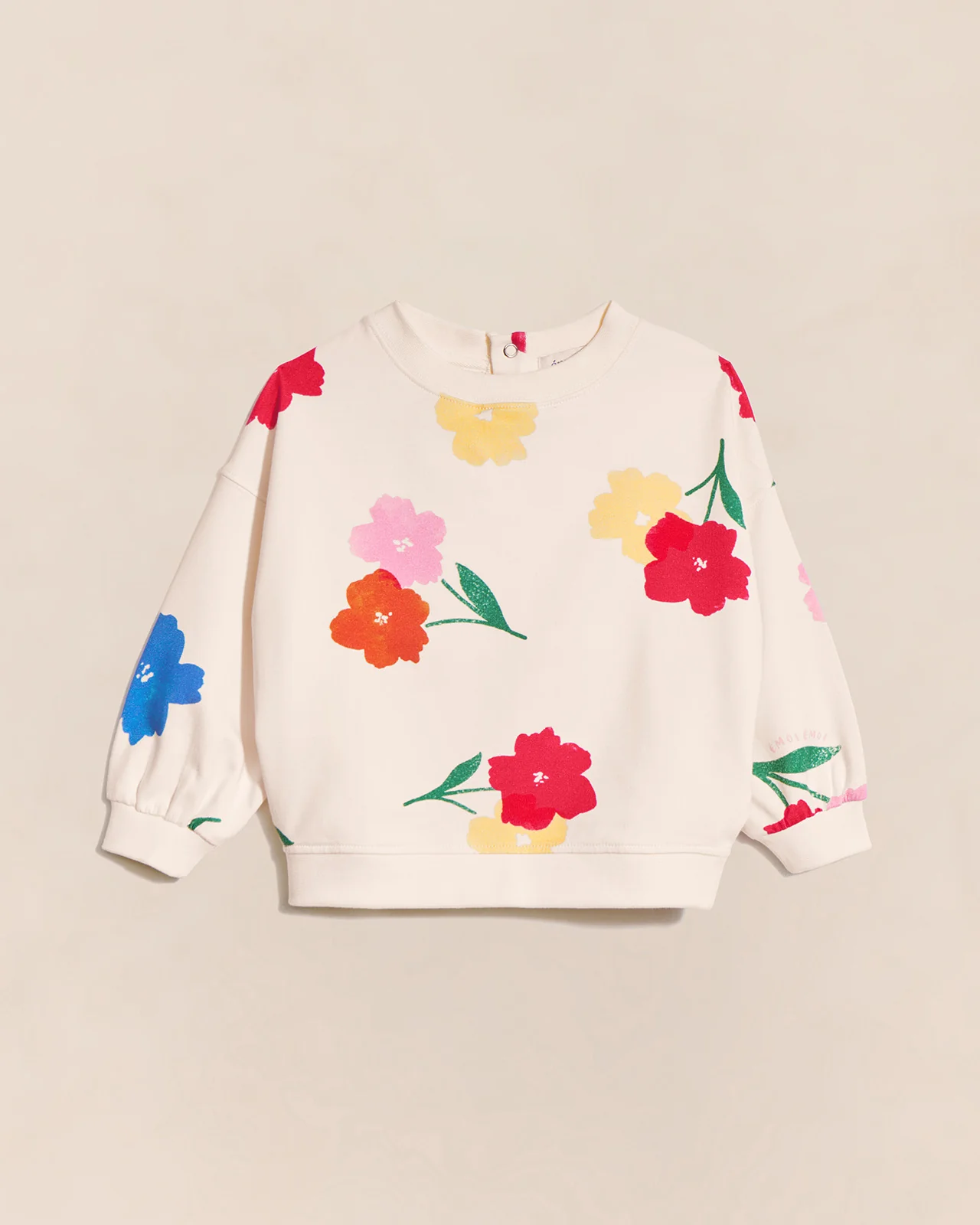 Le sweat Sam en coton bio - Anémones bouquet