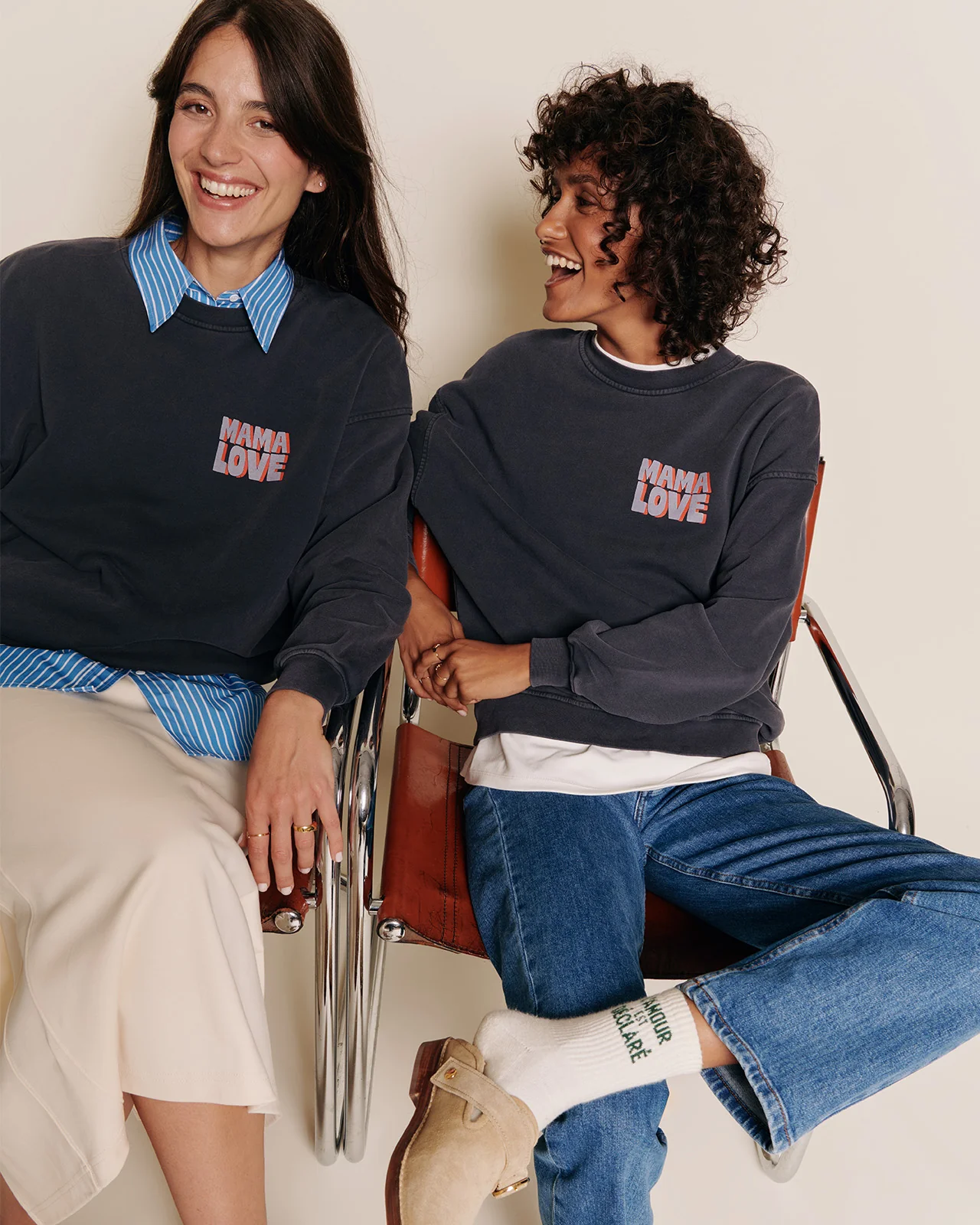 Le duo de sweats Papa cool x Mama love - garment dye stone washed – Image 9