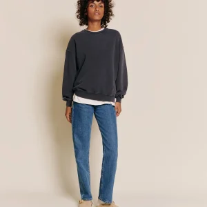 Le sweat Sky en coton bio - garment dye stone washed