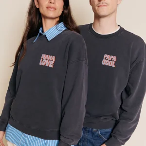 Le duo de sweats Papa cool x Mama love - garment dye stone washed