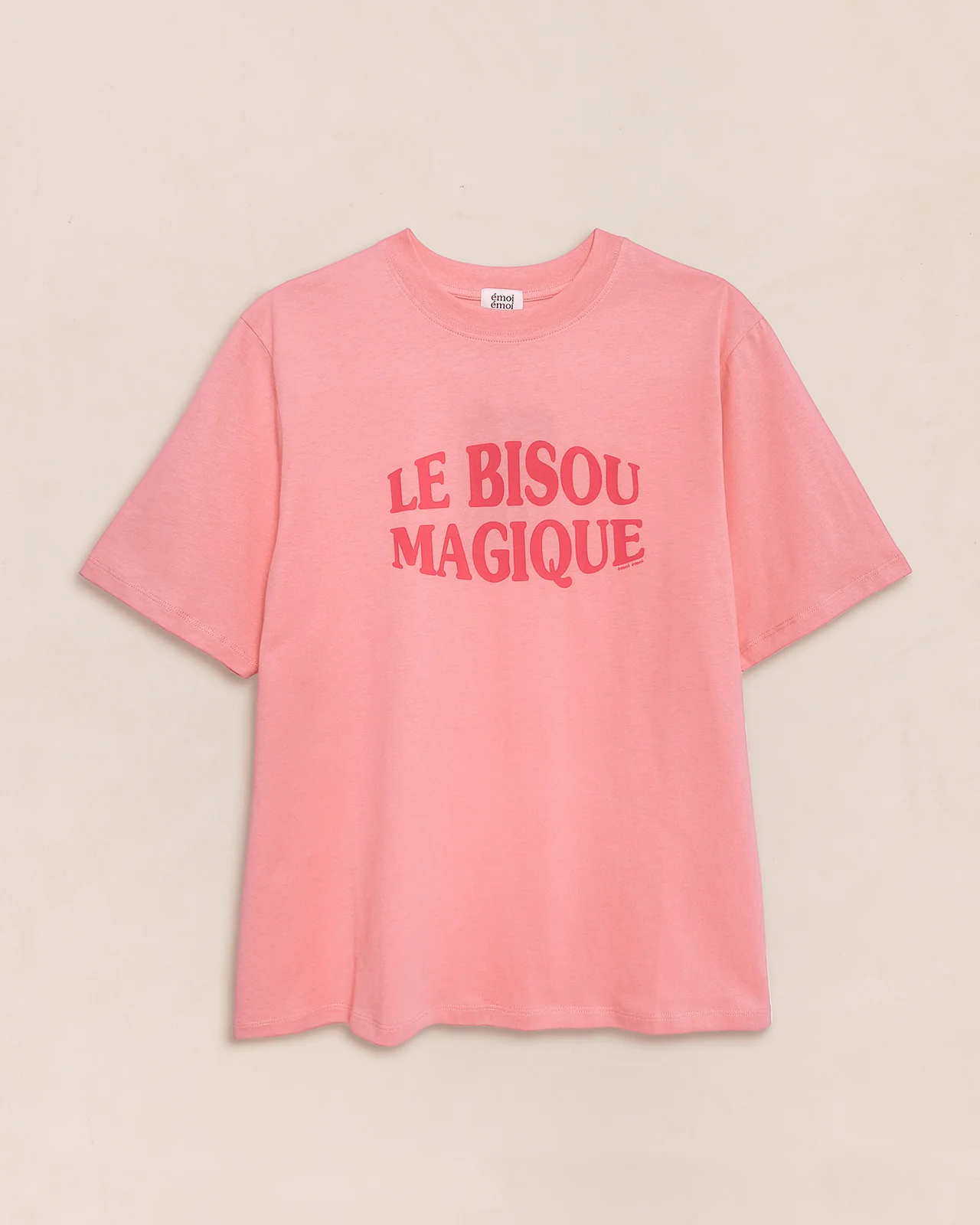 Le duo de t-shirts Le bisou magique en coton bio - framboise – Image 9