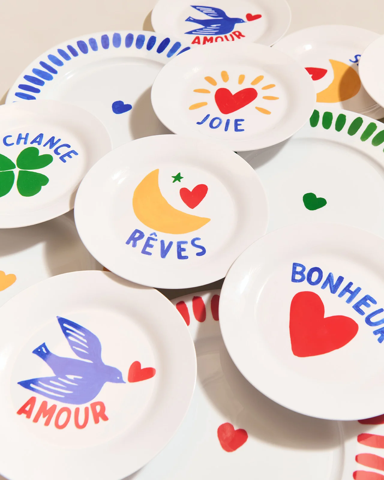 L'assiette Amour en porcelaine - 19 cm – Image 5
