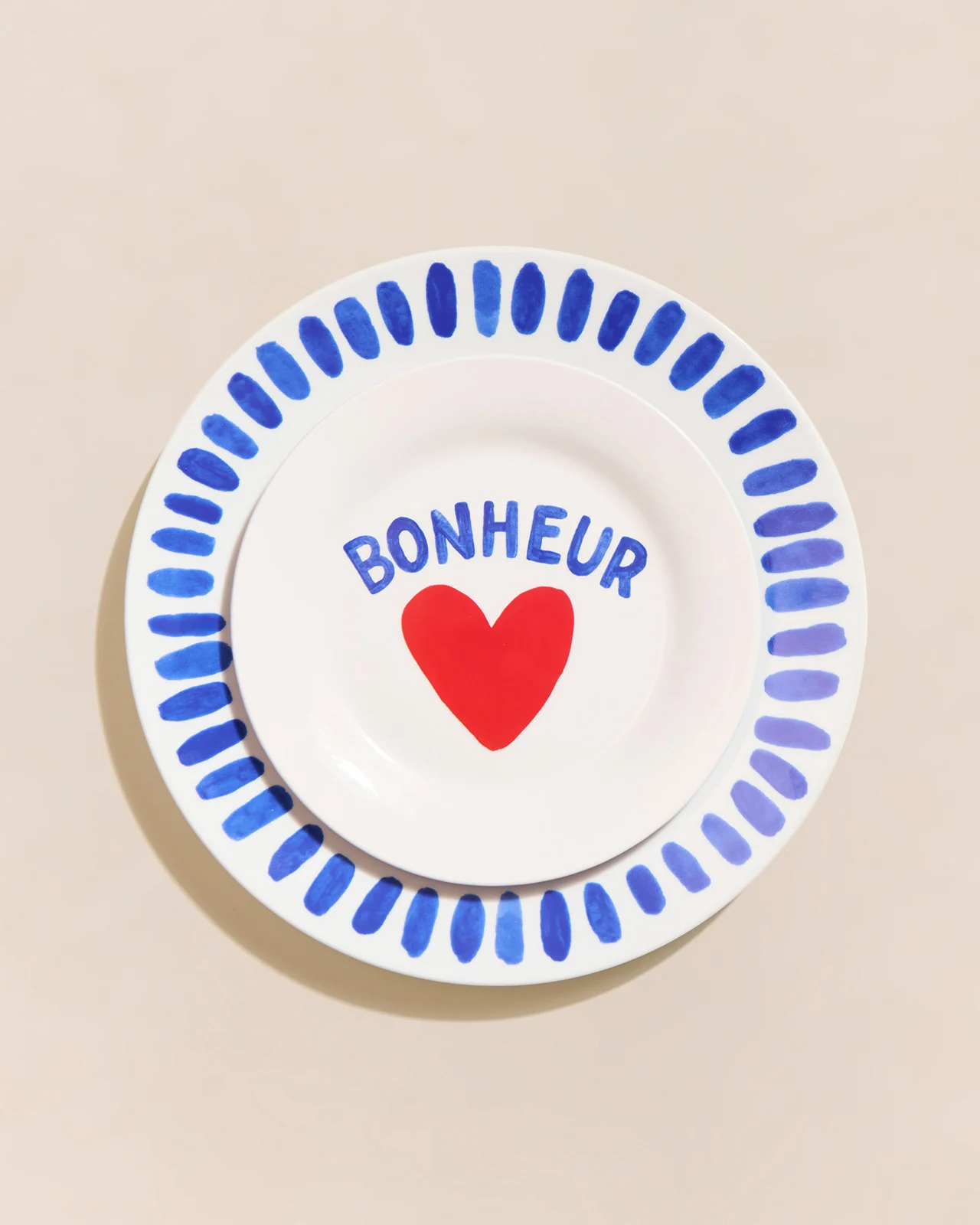 L'assiette Bonheur en porcelaine - 19 cm – Image 3