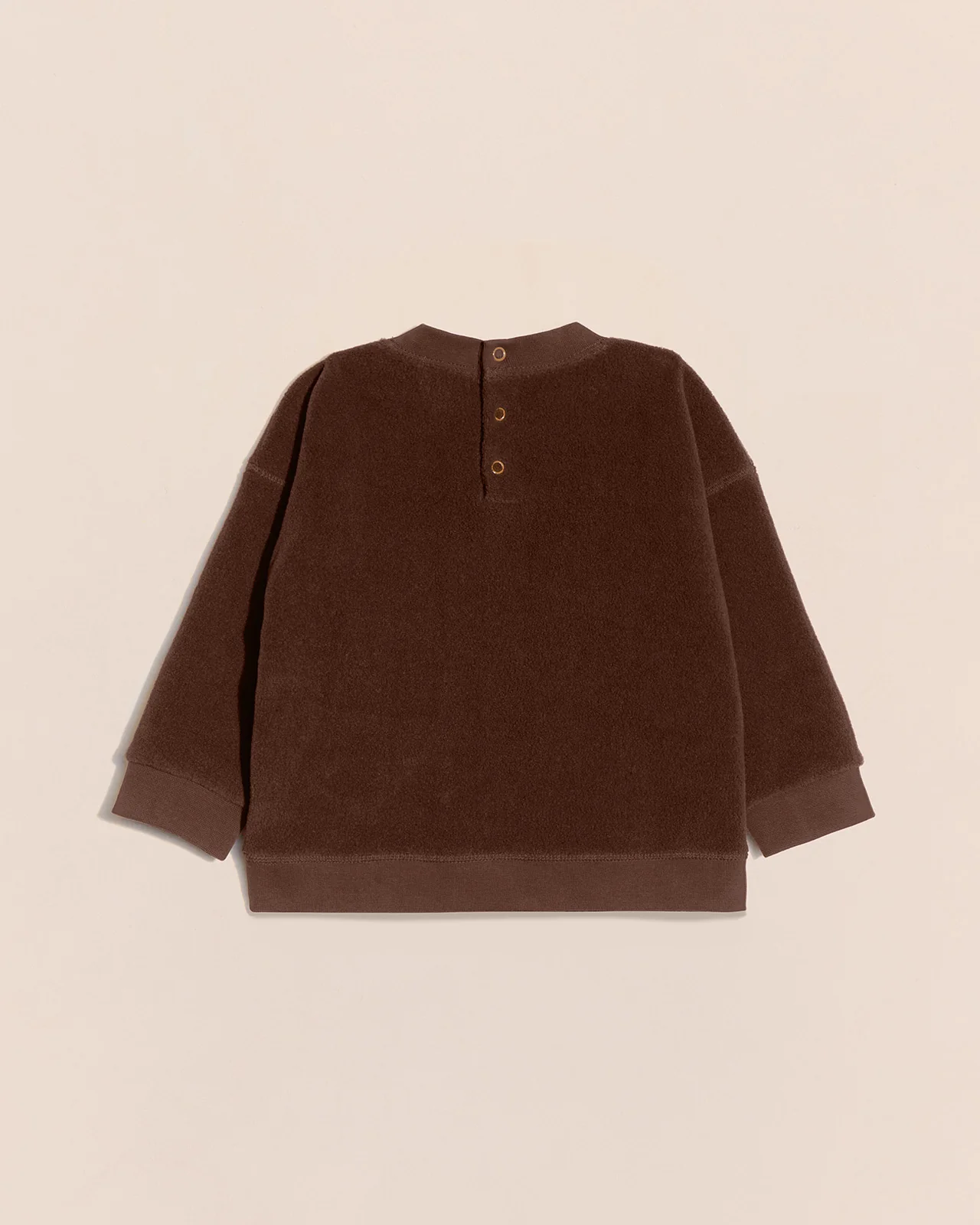 Le duo de sweats We are family en polaire recyclée - chocolat – Image 4