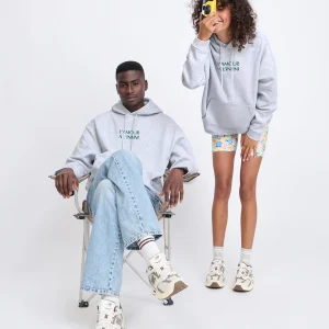 Le hoodie L'amour à l'infini adulte - gris chiné