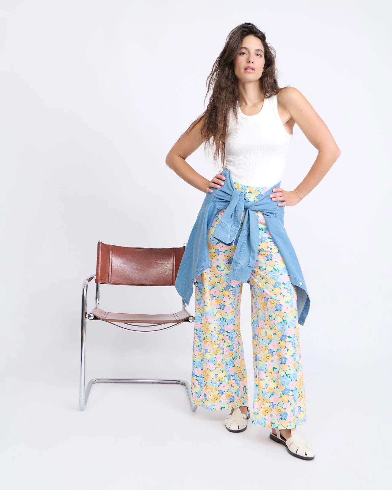 Le pantalon Pauline en coton bio - Fleurs des montagnes – Image 3