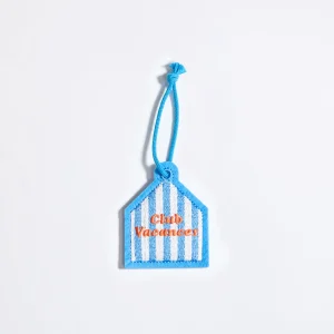 Le porte-clés Club vacances - rayures bleues