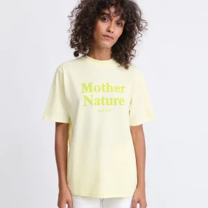 Le t-shirt Mother nature en coton bio - citron