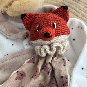 Doudou Renard - Doudou personnalisé au crochet