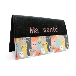 Protège carnet de santé personnalisé Lolikö Chat multi