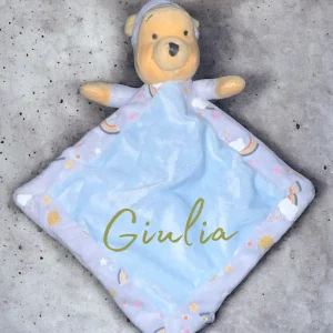 Doudou mouchoir Winnie personnalisé