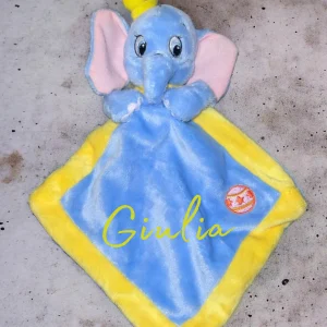 Doudou mouchoir dumbo personnalisé