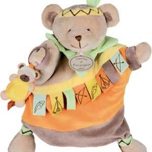 Doudou ours indien marionnette Kilian - Marionnettes - DC2351 Doudou et Compagnie